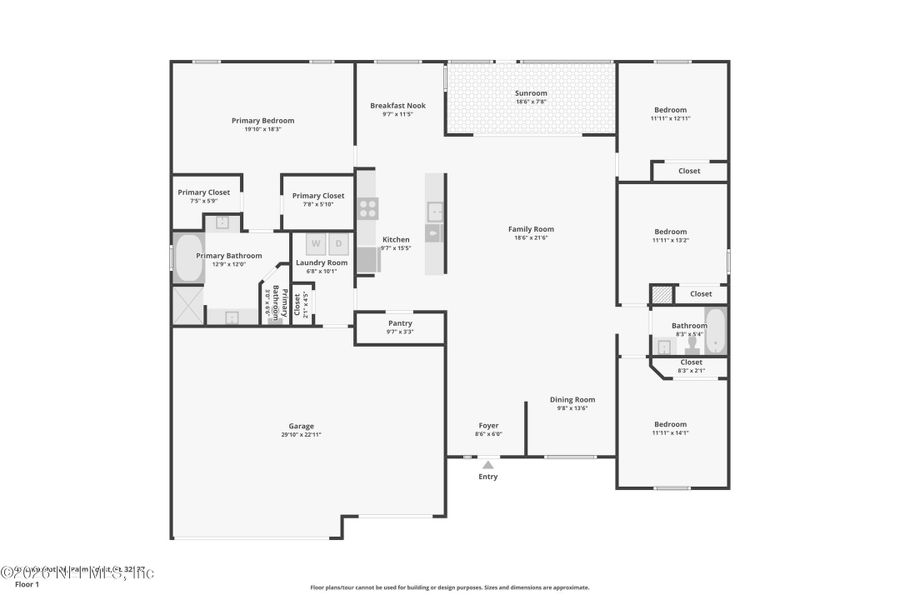 2D floor plan layout of this home in , Palm Coast, FL (Image 5).