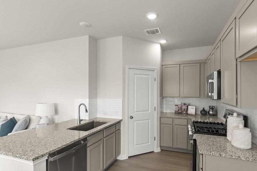 Furnished interior view inside a new home in Blanco Vista, San Marcos (Image 33).