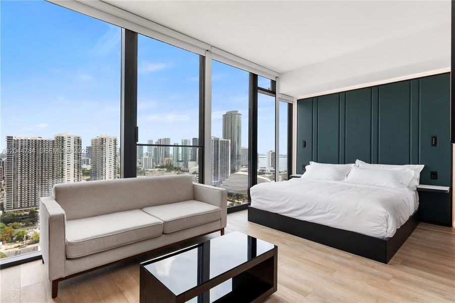 Furnished interior view inside a new home in , Miami (Image 7). Furnished interior view inside a new home in , Miami (Image 7).