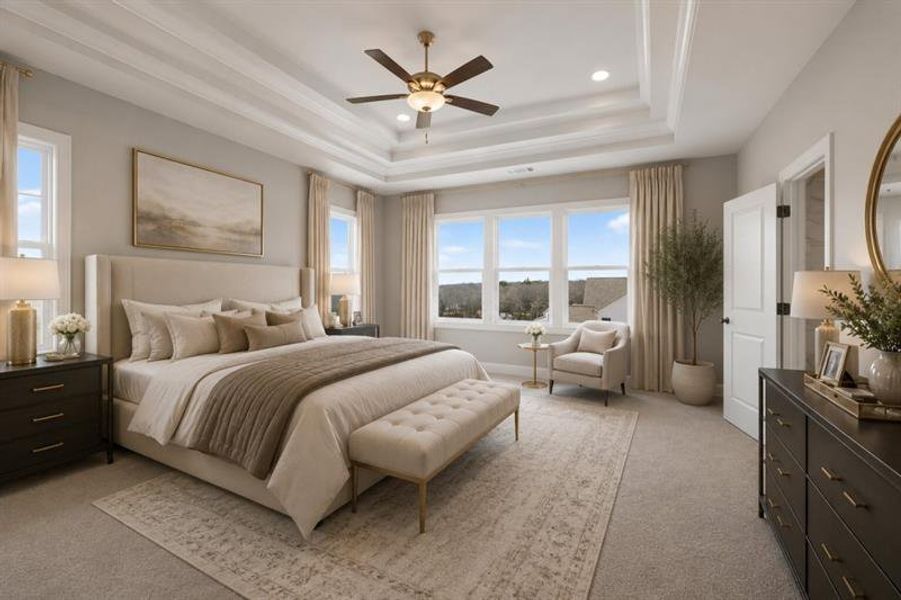 Furnished interior view inside a new home in Hemingway, Flowery Branch (Image 13).