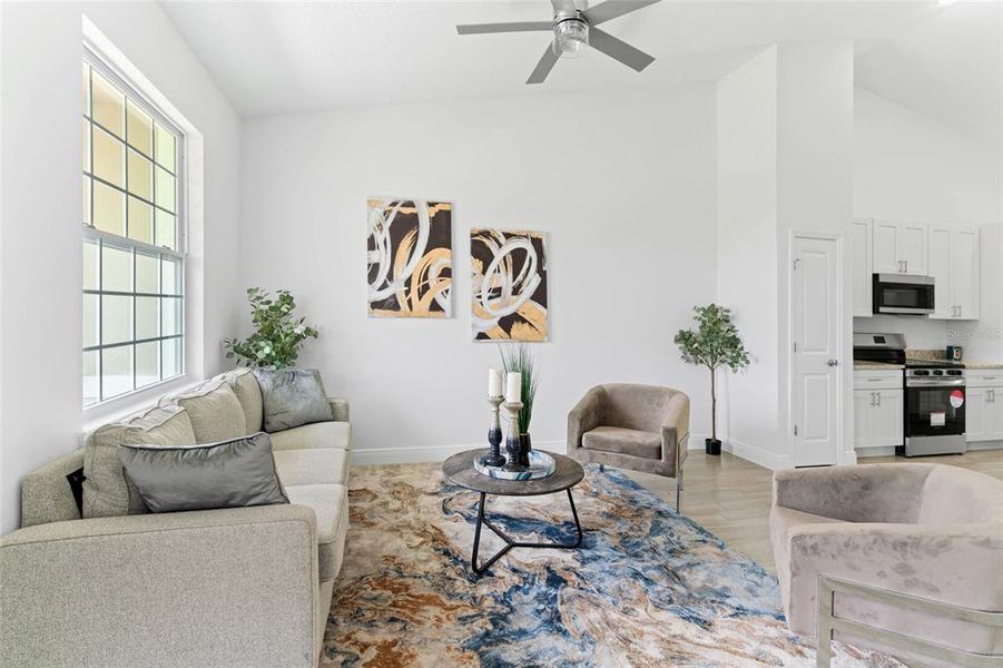 Furnished interior view inside a new home in , Kissimmee (Image 10).