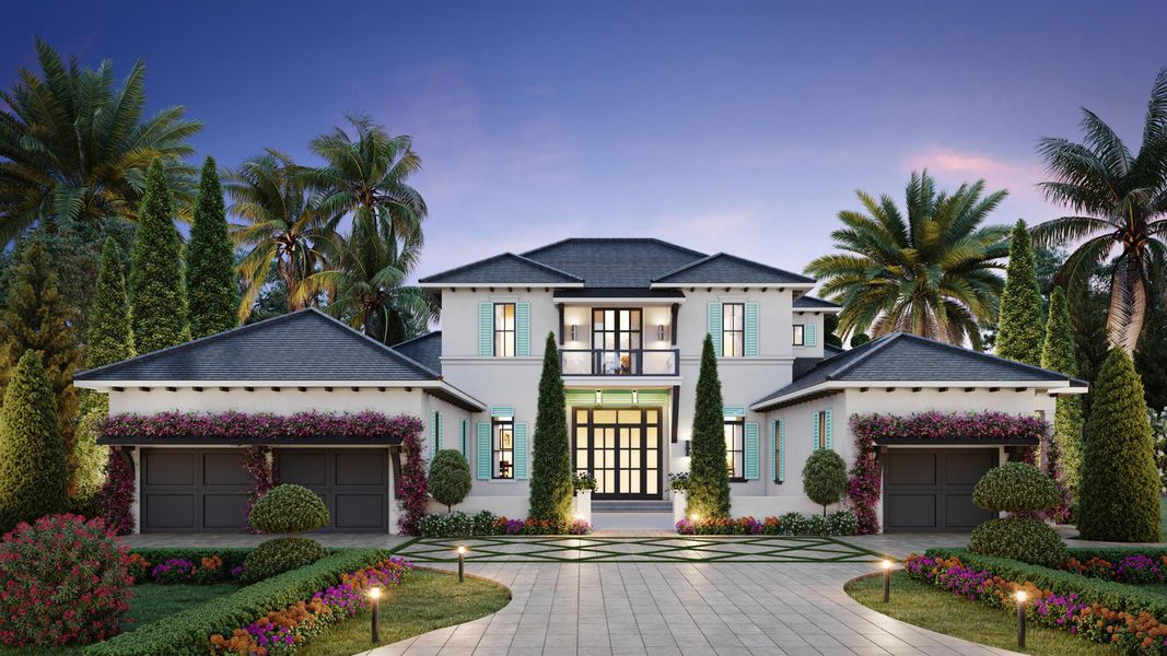 Front exterior of a new home in , Jupiter, FL, highlighting curb appeal (Image 2).