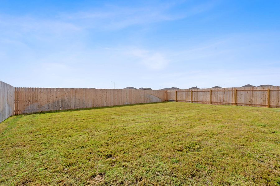 View of fenced backyard View of fenced backyard