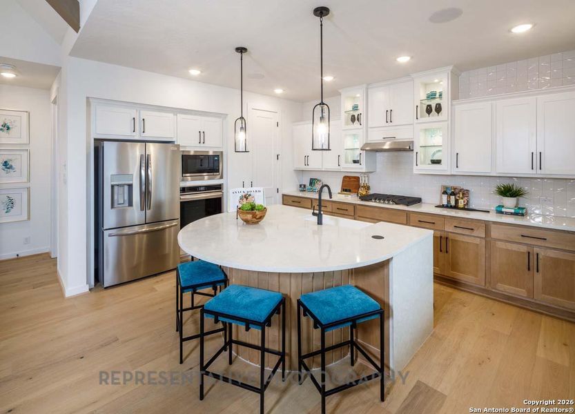 Furnished interior view inside a new home in Meyer Ranch, New Braunfels (Image 5).