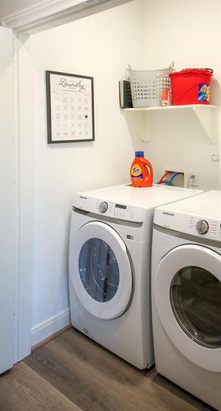 WASHER AND DRYER INCLUDED IN HOME