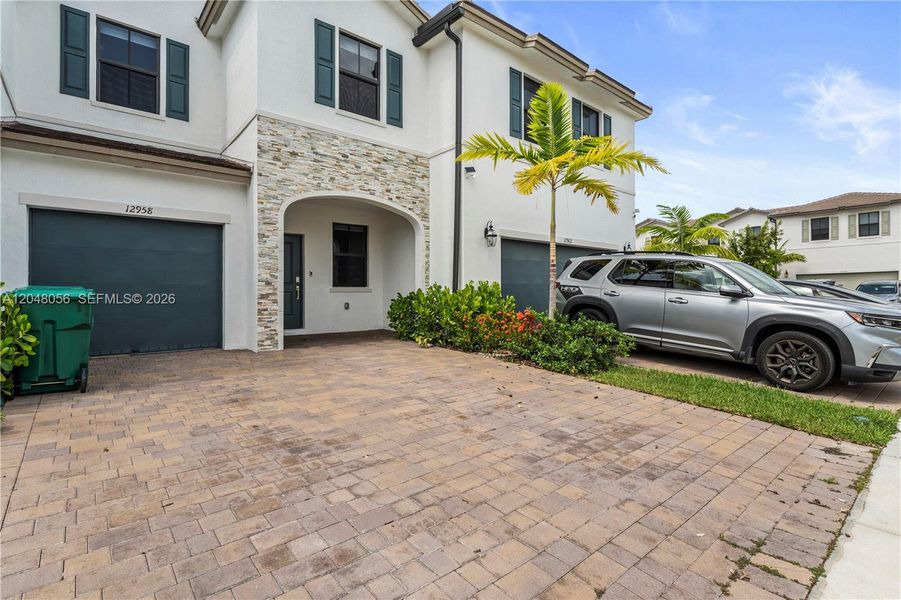 Exterior details and patio area of a home in , Miami (Image 3). Exterior details and patio area of a home in , Miami (Image 3).