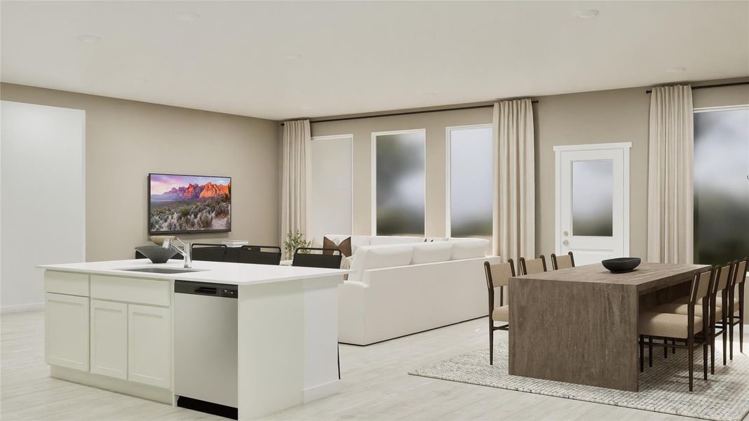 Furnished interior view inside a new home in Thunder Rock, Marble Falls (Image 25).