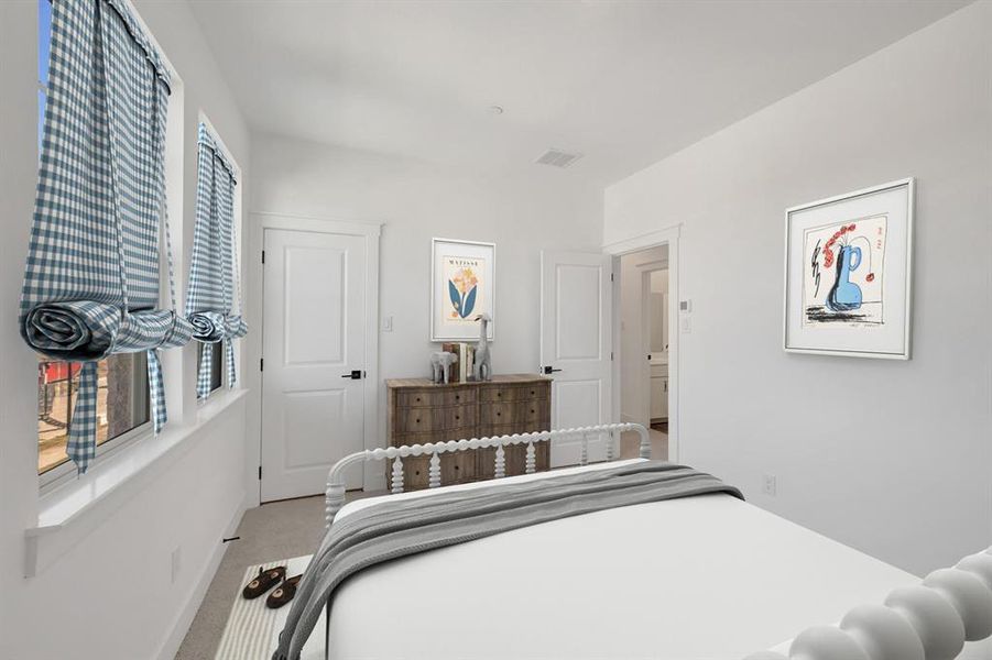 Furnished interior view inside a new home in Kreymer at the Park, Wylie (Image 27).