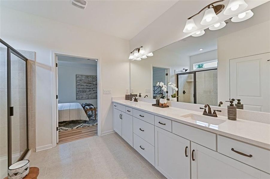 Furnished interior view inside a new home in Sagebrook, Powder Springs (Image 10).