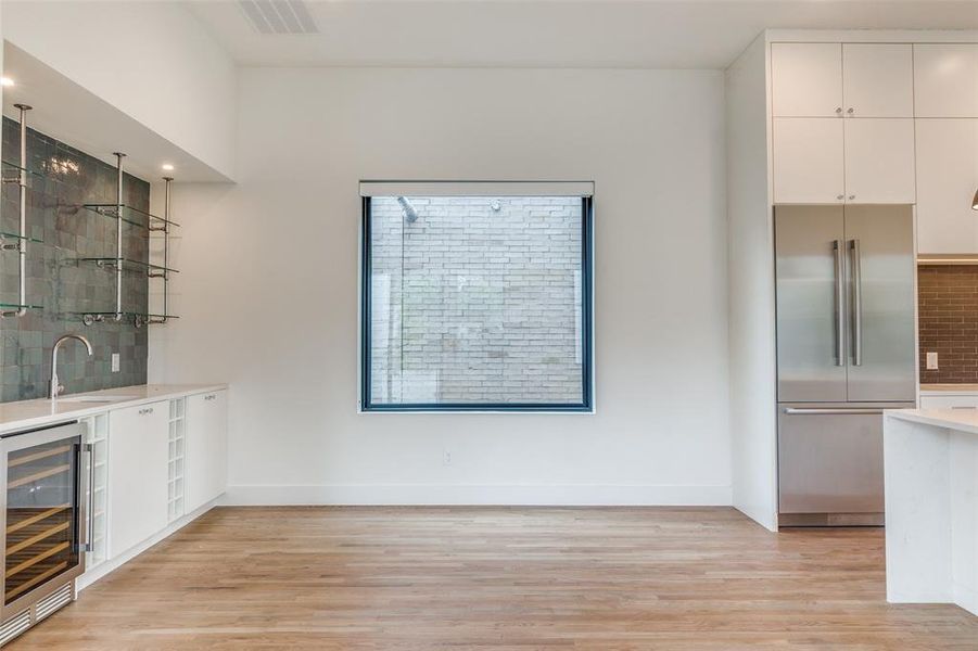 Spacious dining room is open to the kitchen area lending the space well for entertaining.