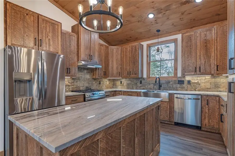 Furnished interior view inside a new home in , Ellijay (Image 3).
