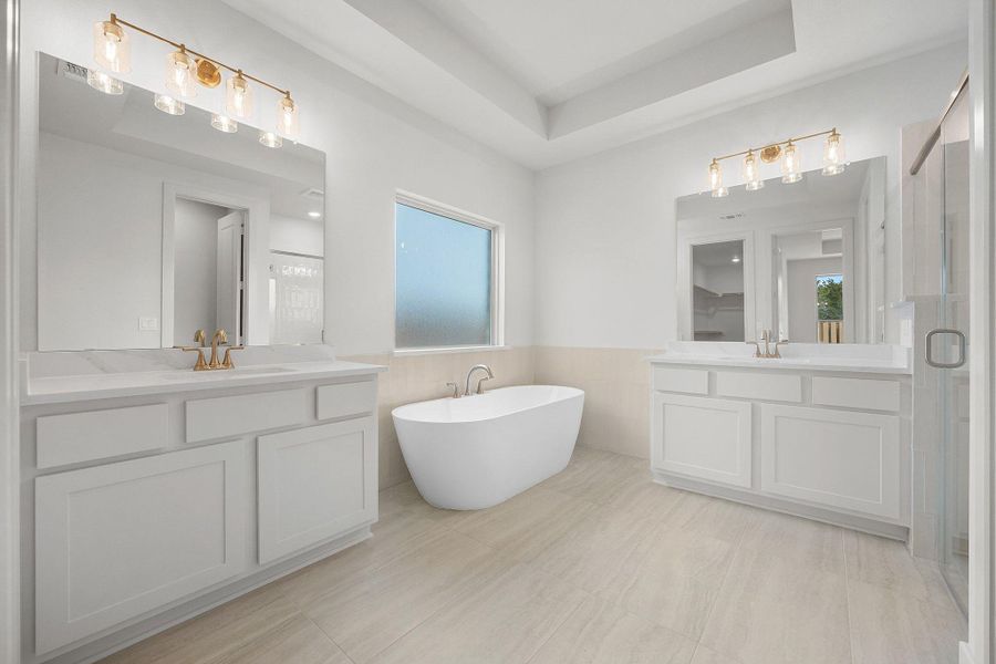 Furnished interior view inside a new home in Parmer Ranch, Georgetown (Image 10).