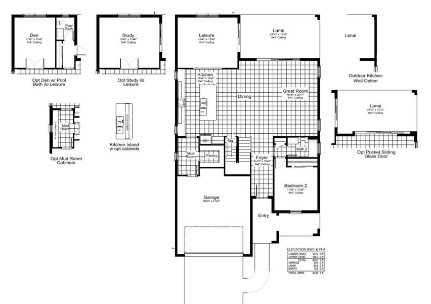 2D floor plan layout of this home in Palm Grove Real Estate and Homes for Sale in Lakewood Ranch, FL - Neal Communities, Lakewood Ranch, FL (Image 2).