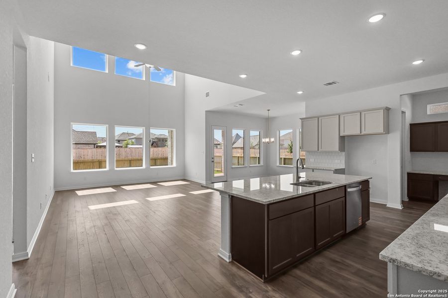 Furnished interior view inside a new home in Stillwater Ranch 60', San Antonio (Image 6).