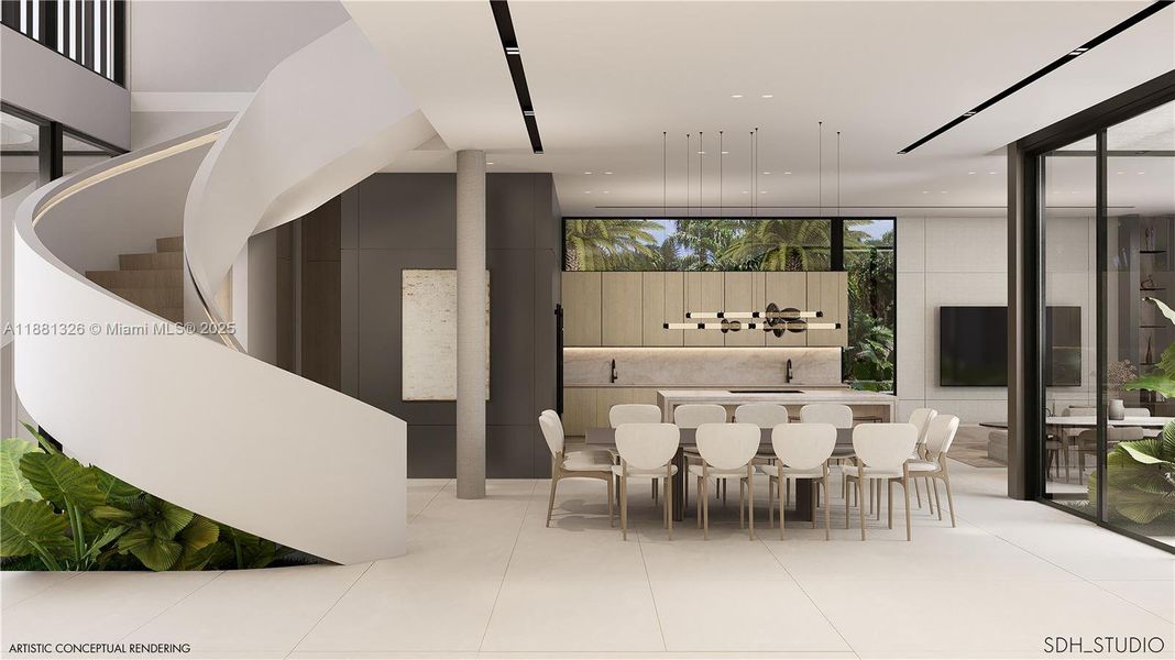 Furnished interior view inside a new home in , Hollywood (Image 3). Furnished interior view inside a new home in , Hollywood (Image 3).