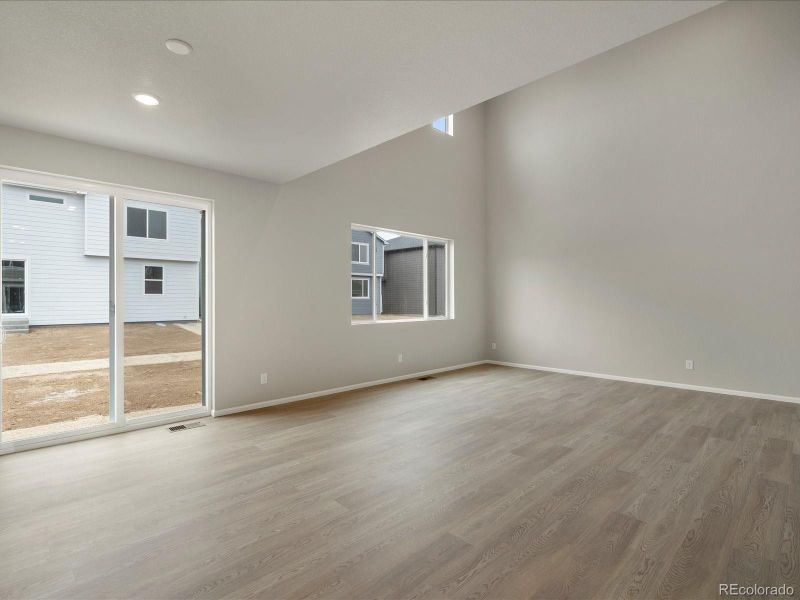 Spacious, unfurnished interior of a new home in Buffalo Highlands: The Canyon Collection, Commerce City (Image 25). Spacious, unfurnished interior of a new home in Buffalo Highlands: The Canyon Collection, Commerce City (Image 25).