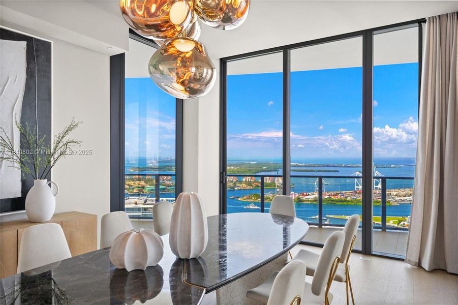 Furnished interior view inside a new home in , Miami Beach (Image 7).