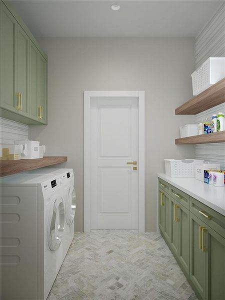 Furnished interior view inside a new home in , Atlanta (Image 3).