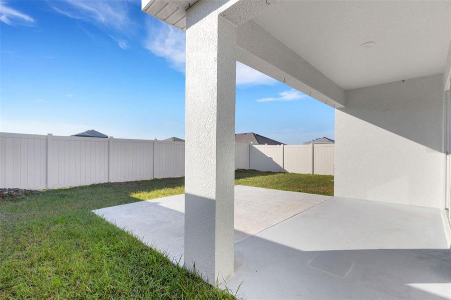 Exterior details and patio area of a home in Silverstone North, Palmetto (Image 3). Exterior details and patio area of a home in Silverstone North, Palmetto (Image 3).