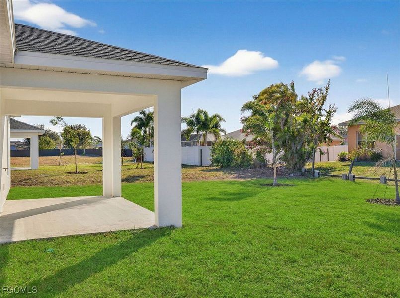 Exterior details and patio area of a home in Cape Coral, Cape Coral (Image 23).