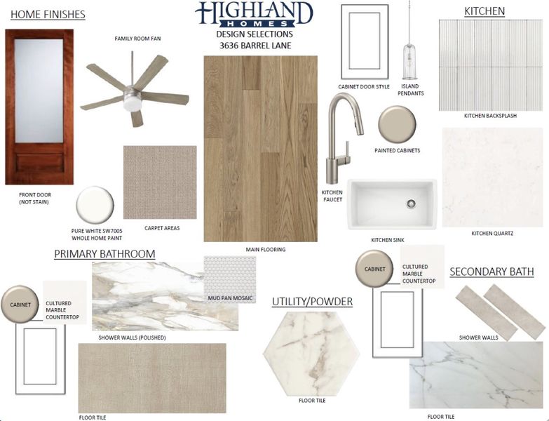 Sample of building materials used in homes in Sandbrock Ranch: 45ft. lots, Aubrey (Image 35). Sample of building materials used in homes in Sandbrock Ranch: 45ft. lots, Aubrey (Image 35).