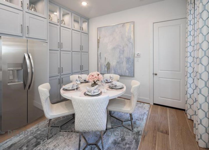 Furnished interior view inside a new home in Bridgeland Central: The Villas, Cypress (Image 2).