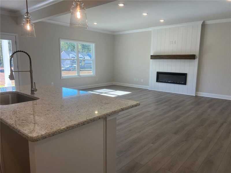 Furnished interior view inside a new home in Crofton Place Enclave, Snellville (Image 7). Furnished interior view inside a new home in Crofton Place Enclave, Snellville (Image 7).