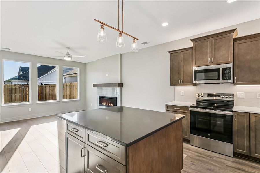 Furnished interior view inside a new home in The Courtyards at Jacobs Farm, Wichita (Image 9).