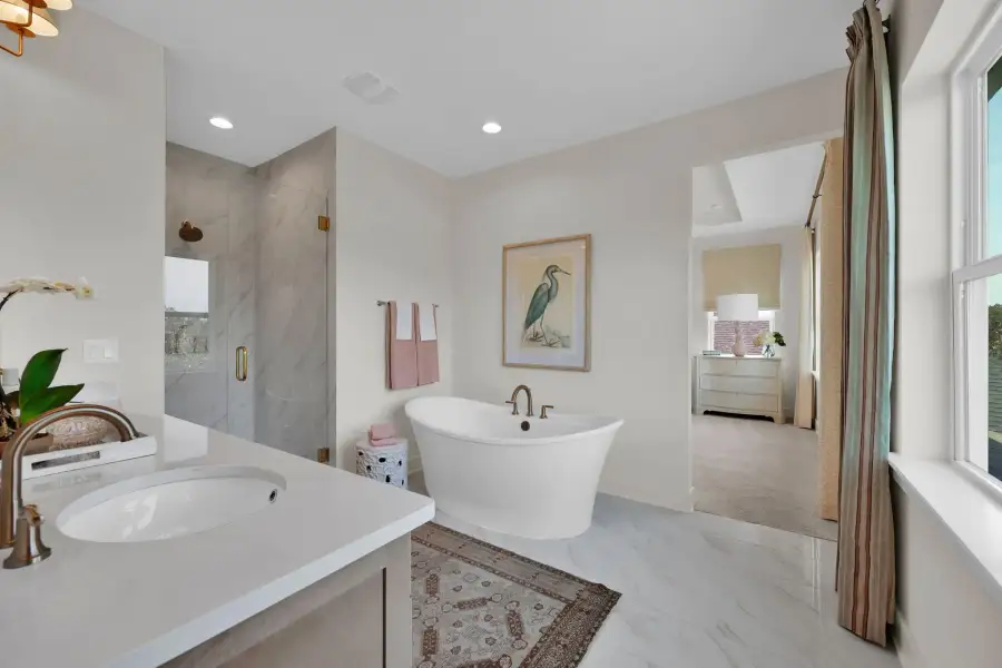 Representative furnished interior of a home built from the Scarlett by Riverside Homes in Sagebrush at EverRange, Jacksonville (Image 58).