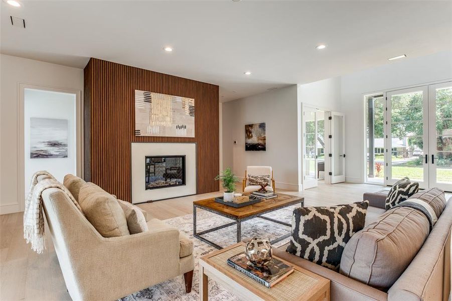 Furnished interior view inside a new home in , Dallas (Image 38).
