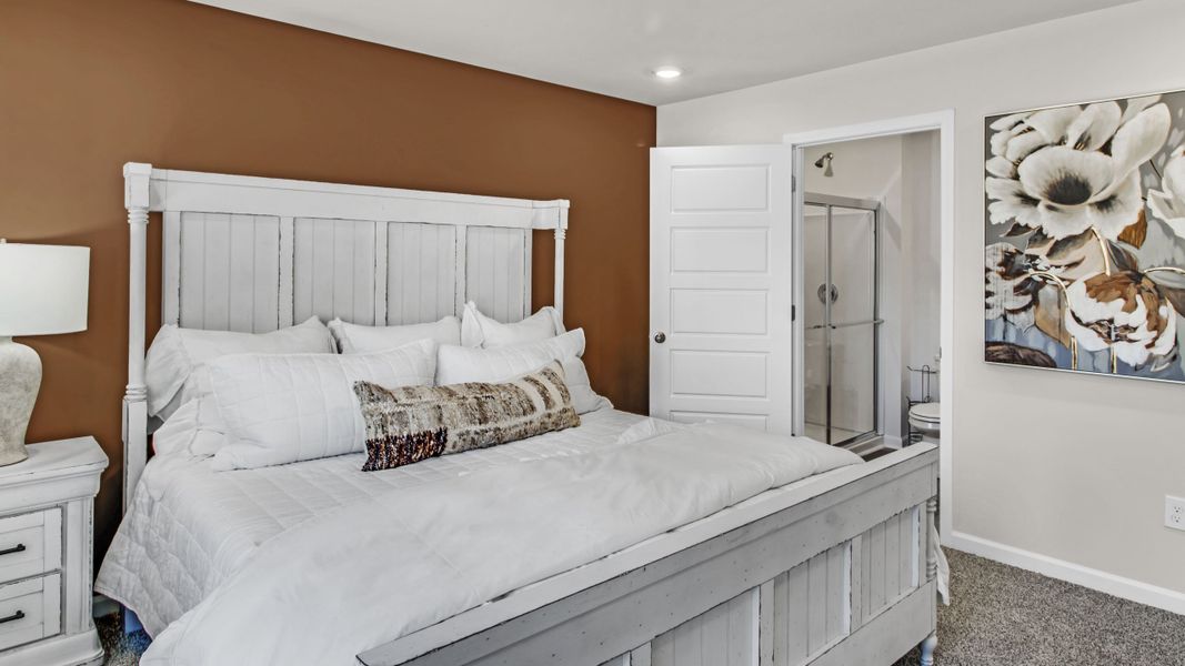 Representative furnished interior of a home built from the Freeport by D.R. Horton in Bailey Park, Fayetteville (Image 26).