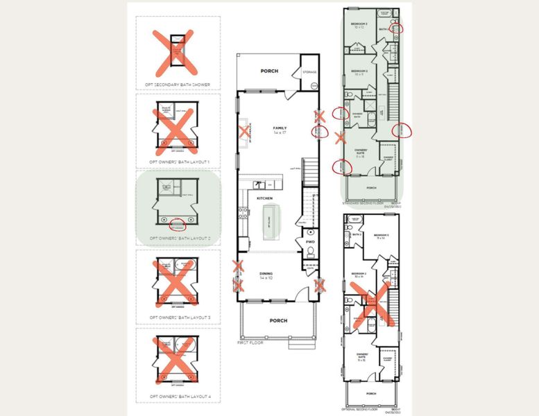 2D floor plan layout of this home in Nexton - Midtown, Summerville, SC (Image 4).