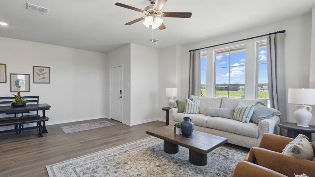 Representative furnished interior of a home built from the Caspian by D.R. Horton in Liberty Crossing, Royse City (Image 15). Representative furnished interior of a home built from the Caspian by D.R. Horton in Liberty Crossing, Royse City (Image 15).
