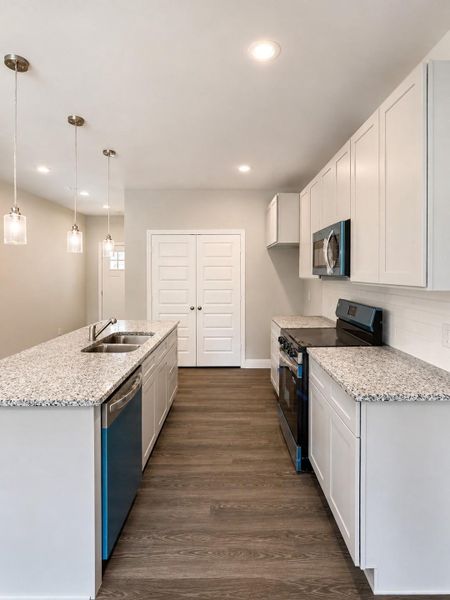 Furnished interior view inside a new home in , Willis (Image 16). Furnished interior view inside a new home in , Willis (Image 16).