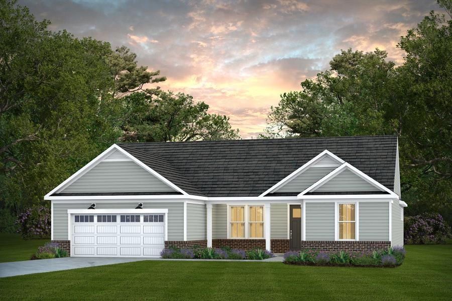 Representative exterior photo of a completed home built from the Stellar by Del Webb in Del Webb Carolina Ridge, Midland, NC (Image 23).