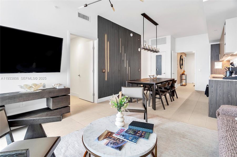 Furnished interior view inside a new home in , Miami (Image 6).