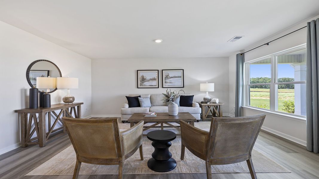 Furnished interior view inside a new home in Cedar Gap, Fountain Inn (Image 18). Furnished interior view inside a new home in Cedar Gap, Fountain Inn (Image 18).