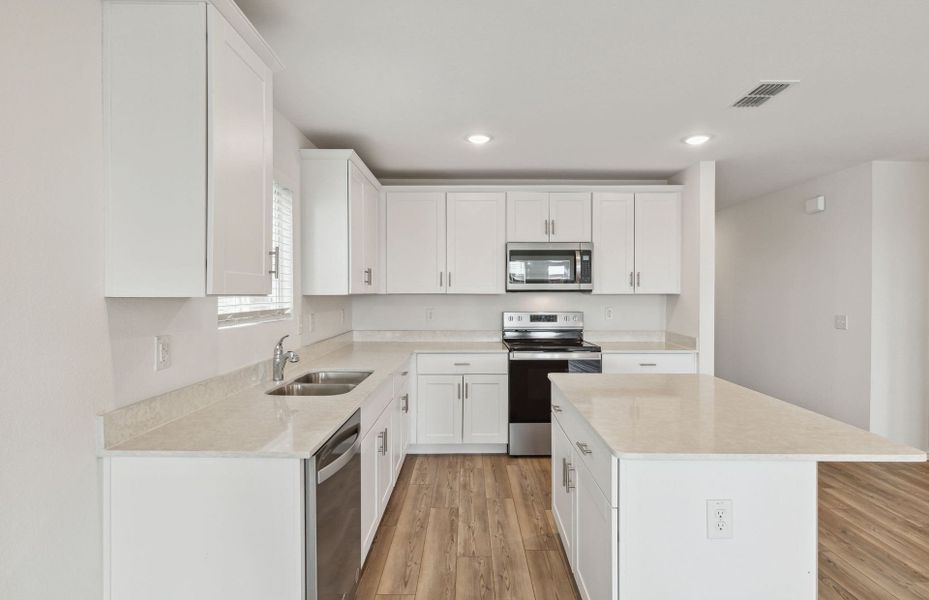 Open-concept kitchen