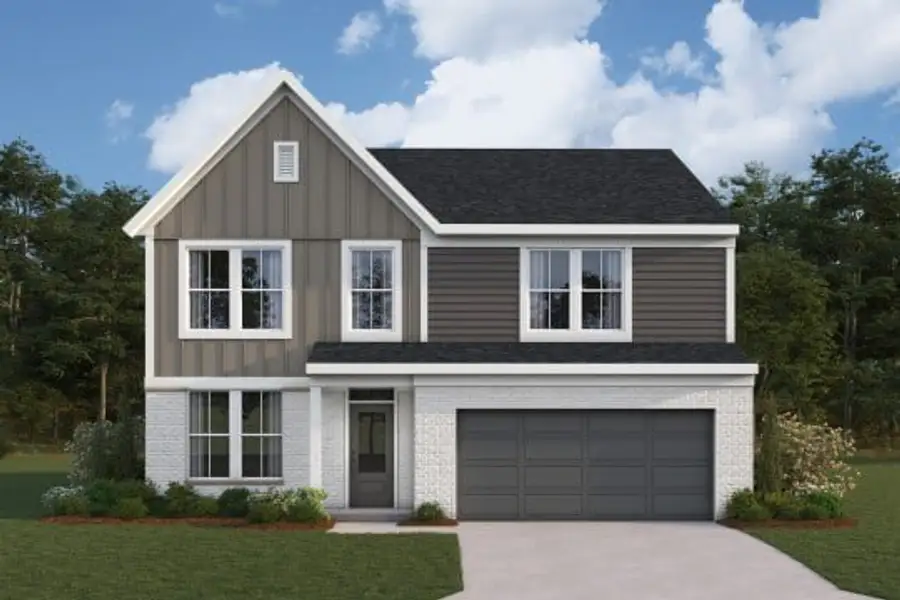 Representative exterior photo of a completed home built from the Olive by Fischer Homes in Easton Park, Dallas, GA (Image 7).