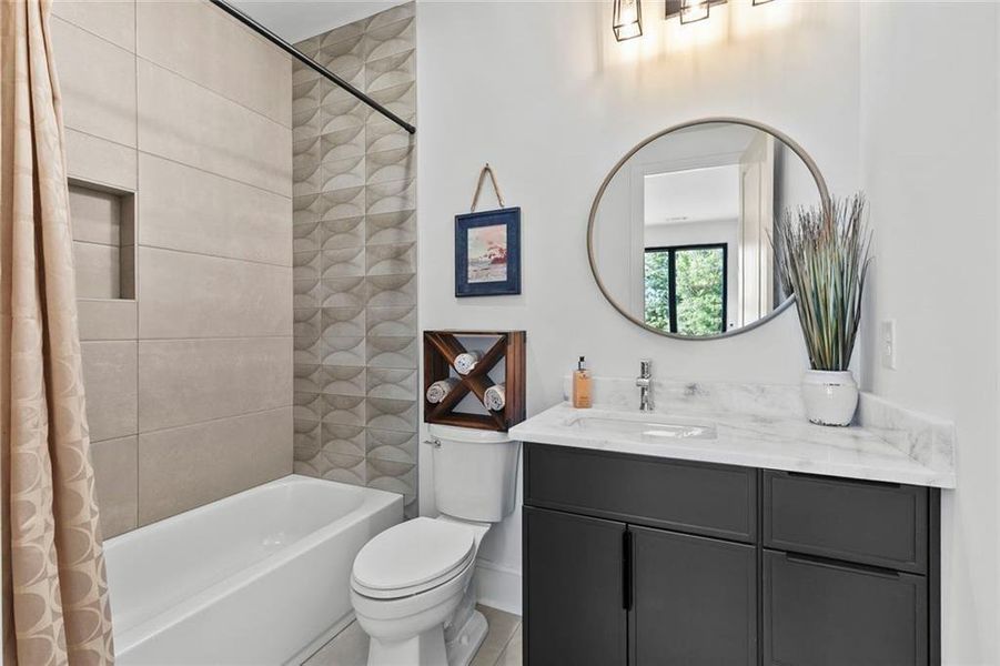 Furnished interior view inside a new home in , Atlanta (Image 14).
