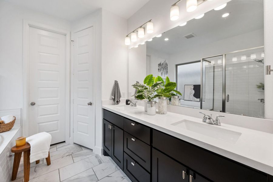 Furnished interior view inside a new home in The Highlands, Porter (Image 17).