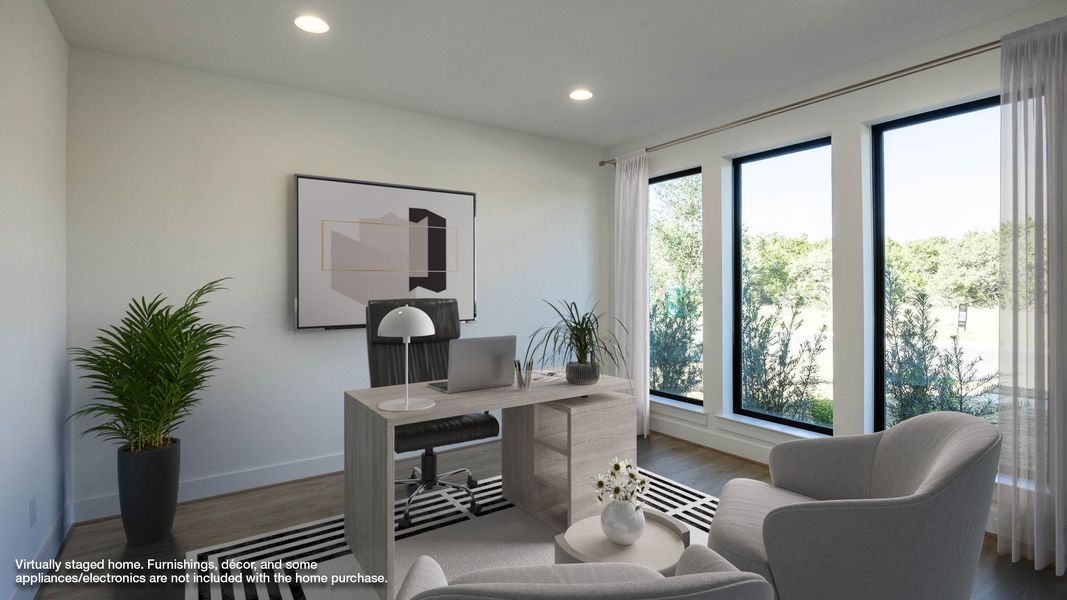 Furnished interior view inside a new home in Parkside On The River West 70'/80', Georgetown (Image 7).