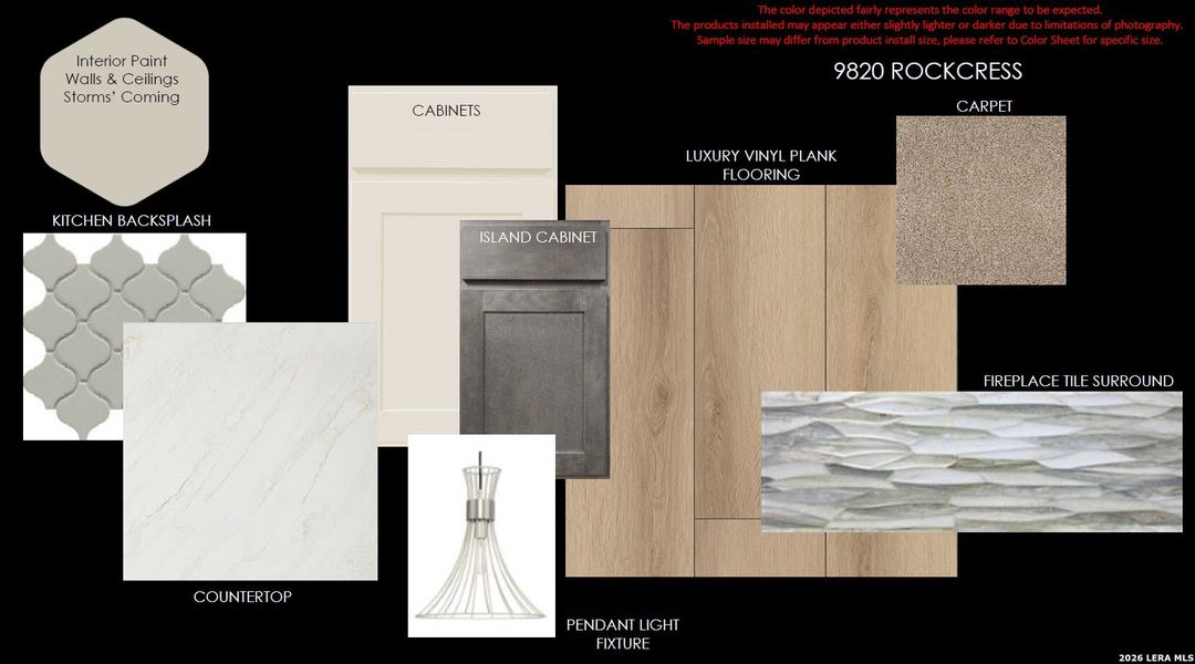 Sample of building materials used in homes in Windsong, Boerne (Image 15). Sample of building materials used in homes in Windsong, Boerne (Image 15).