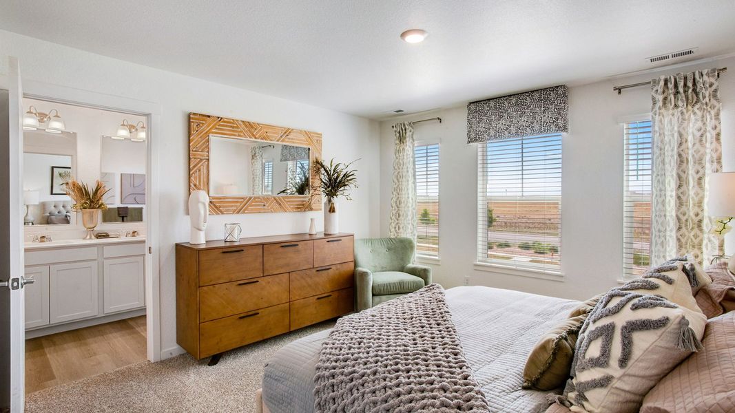 Furnished interior view inside a new home in Revere at Johnstown, Johnstown (Image 11).