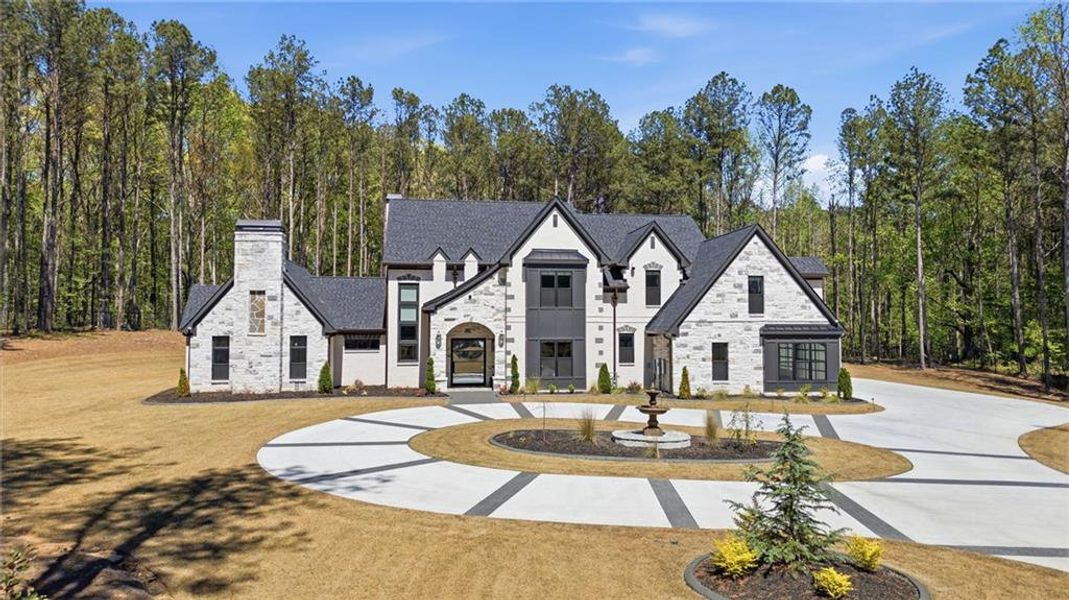 Front exterior of a new home in , Tyrone, GA, highlighting curb appeal (Image 30).