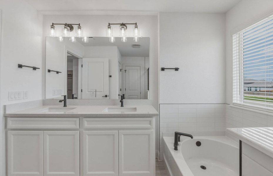 Furnished interior view inside a new home in Horizon Lake, Leander (Image 6).