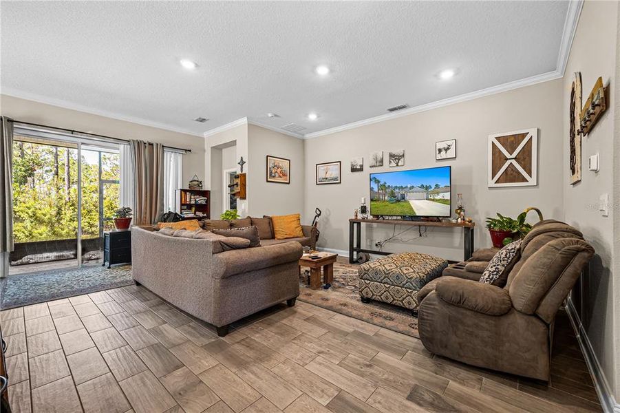 Furnished interior view inside a new home in Sawmill Branch, Palm Coast (Image 10).