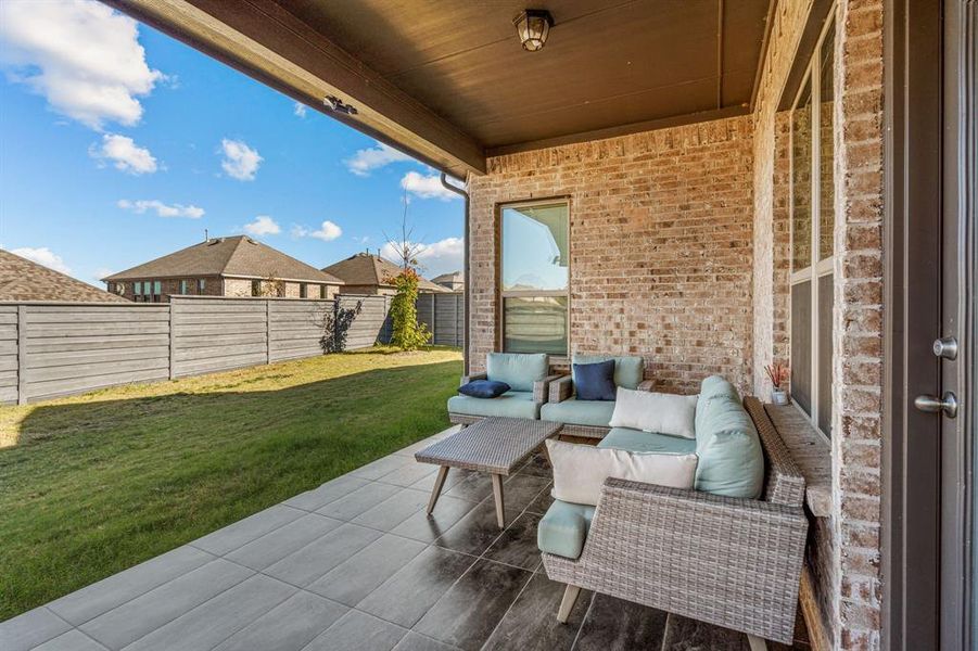 View of patio / terrace with an outdoor hangout area