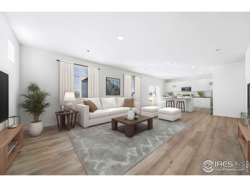 Furnished interior view inside a new home in , Johnstown (Image 8). Furnished interior view inside a new home in , Johnstown (Image 8).