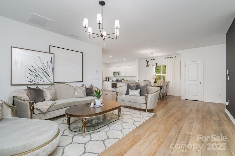 Furnished interior view inside a new home in Element Park, Charlotte (Image 21). Furnished interior view inside a new home in Element Park, Charlotte (Image 21).